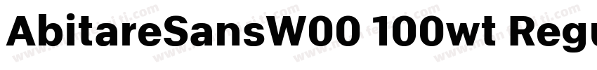 AbitareSansW00 100wt Regular字体转换